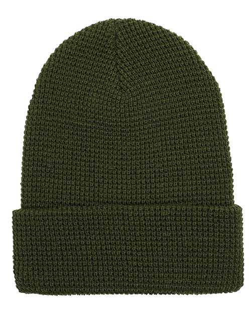 Yupoong Waffle Cuffed Knit Beanie 2501KC
