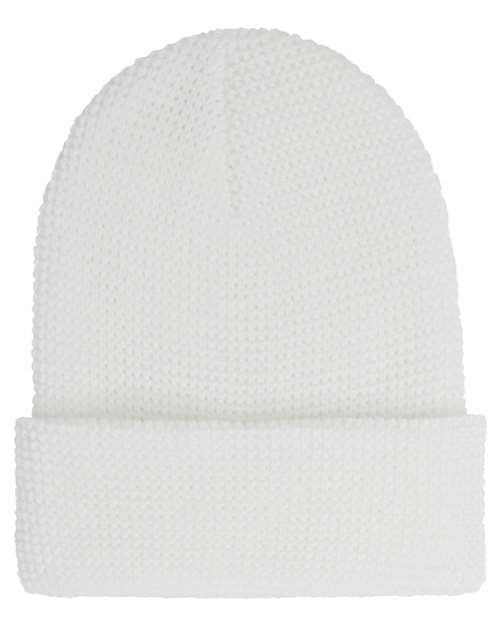 Yupoong Waffle Cuffed Knit Beanie 2501KC