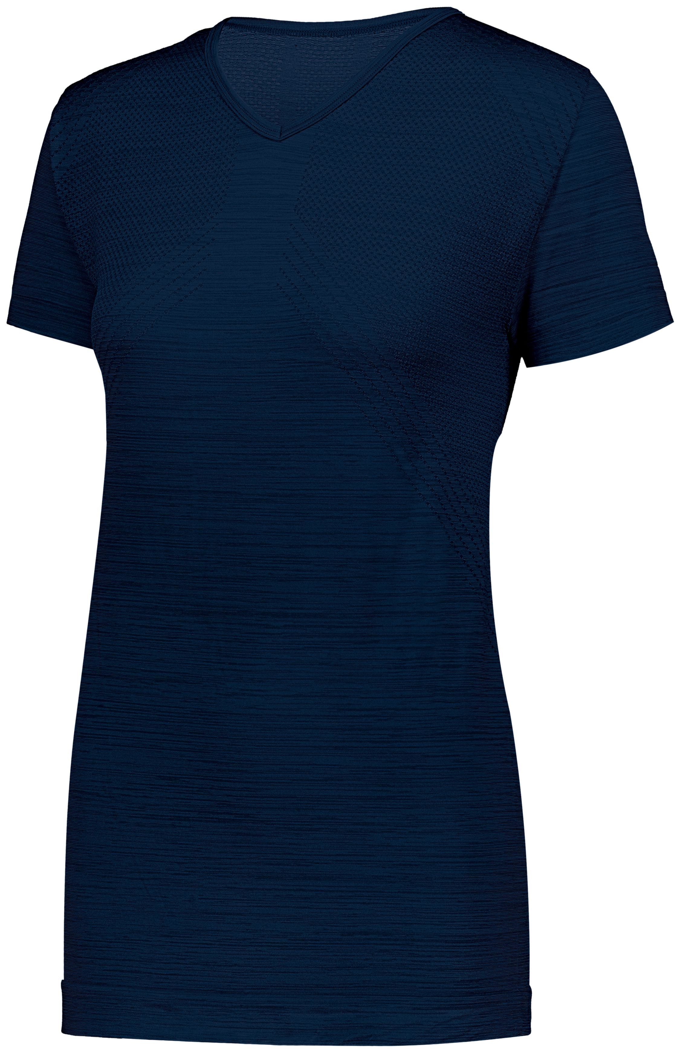 Ladies Striated Shirt Short Sleeve 222755