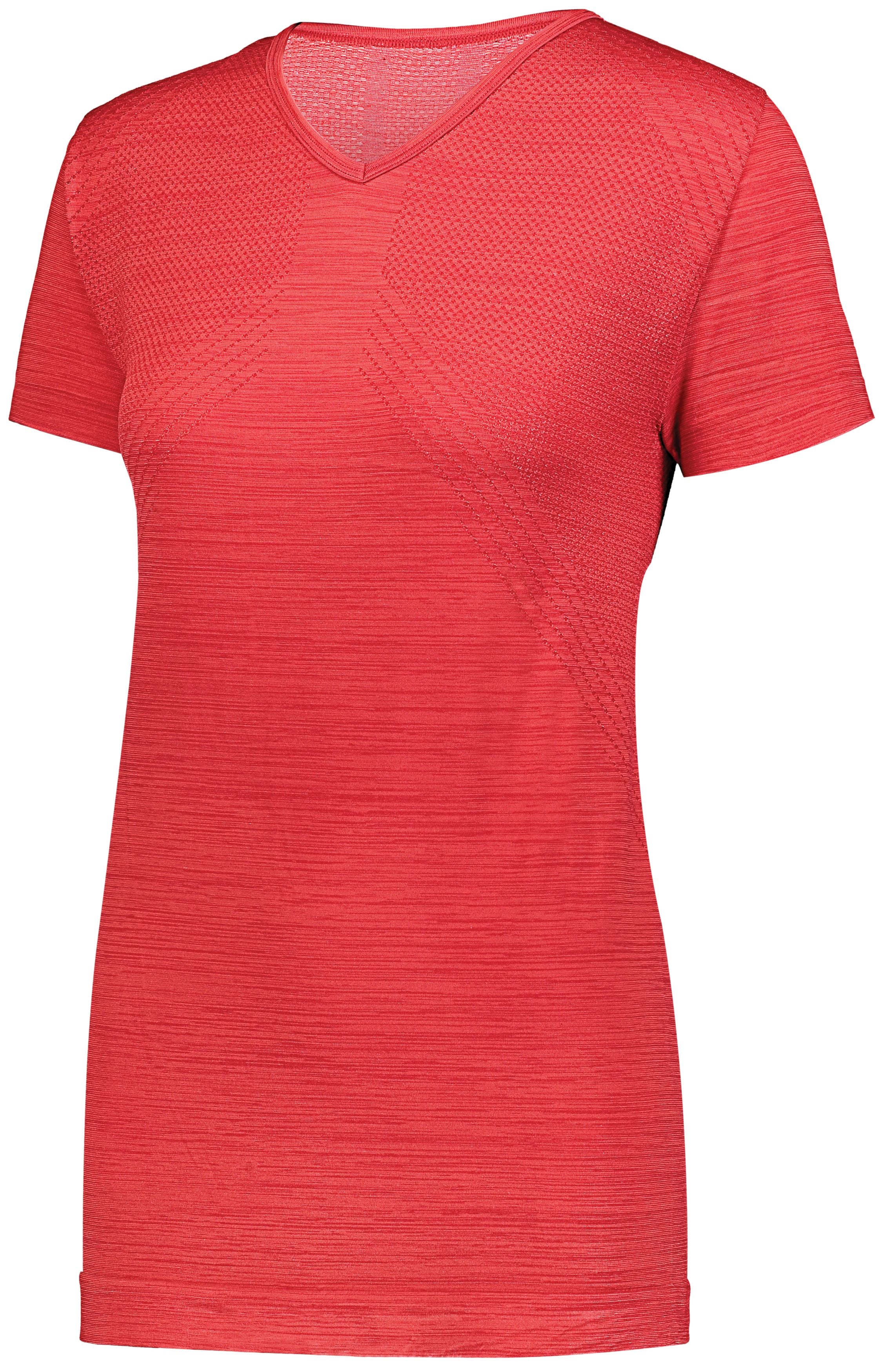 Ladies Striated Shirt Short Sleeve 222755