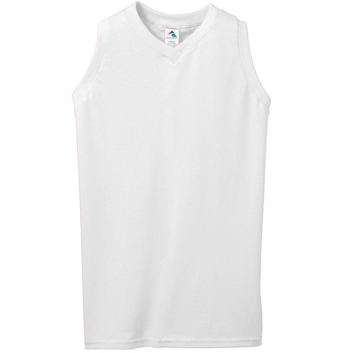 Ladies Sleeveless V-Neck Poly/Cotton Jersey 556