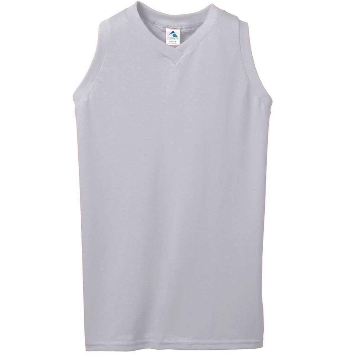 Ladies Sleeveless V-Neck Poly/Cotton Jersey 556