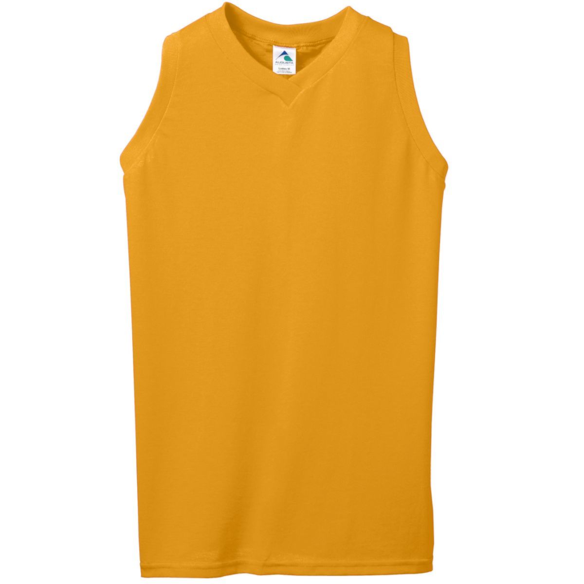 Ladies Sleeveless V-Neck Poly/Cotton Jersey 556