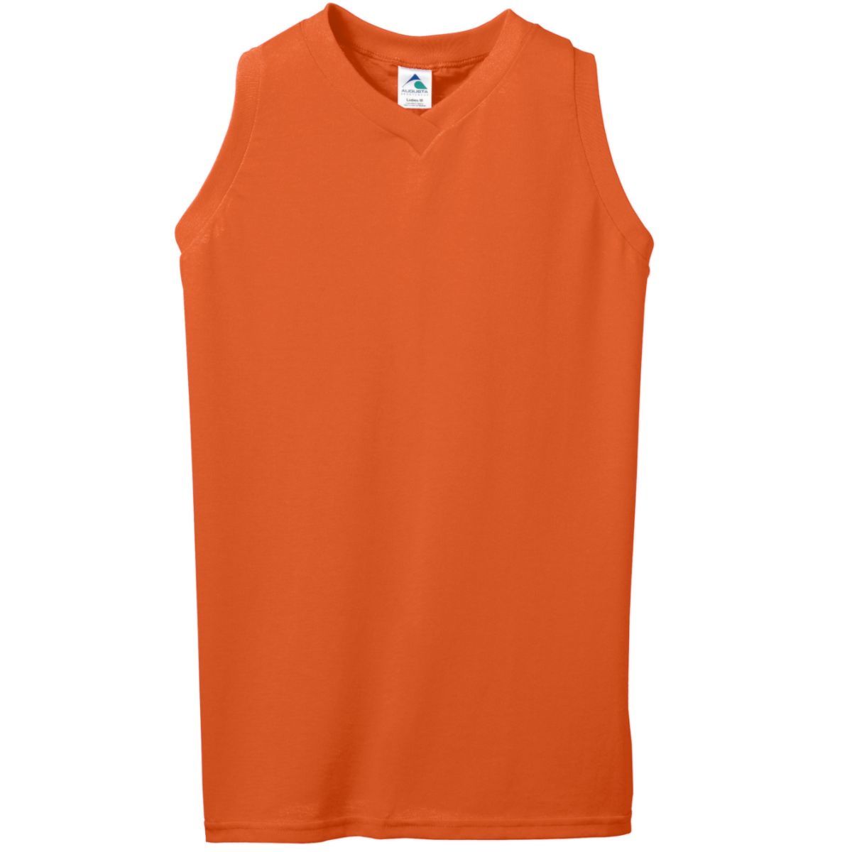 Ladies Sleeveless V-Neck Poly/Cotton Jersey 556