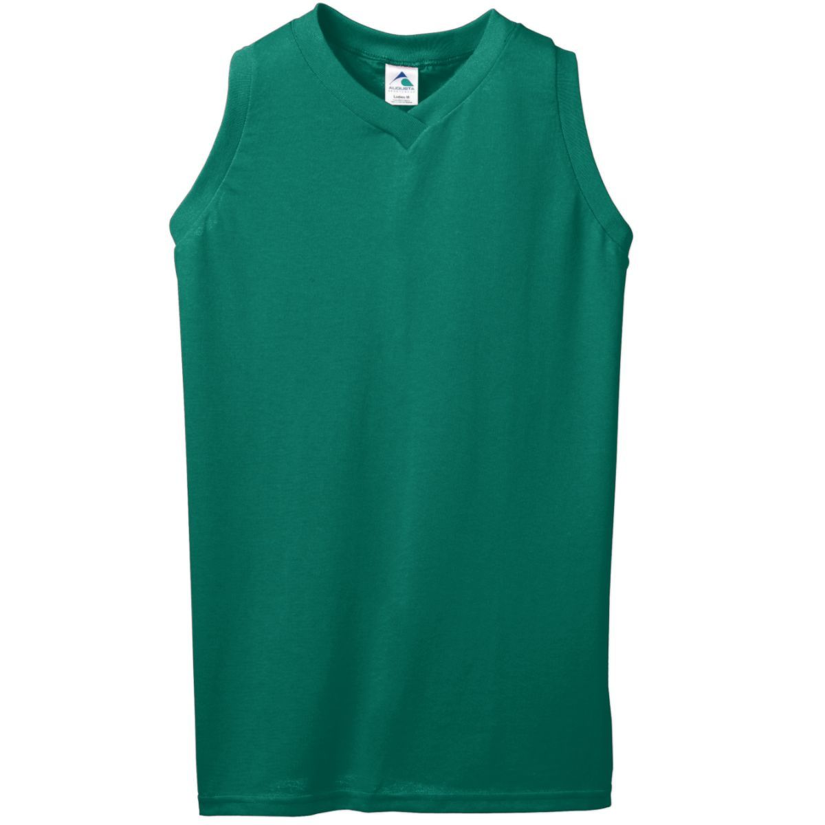 Ladies Sleeveless V-Neck Poly/Cotton Jersey 556