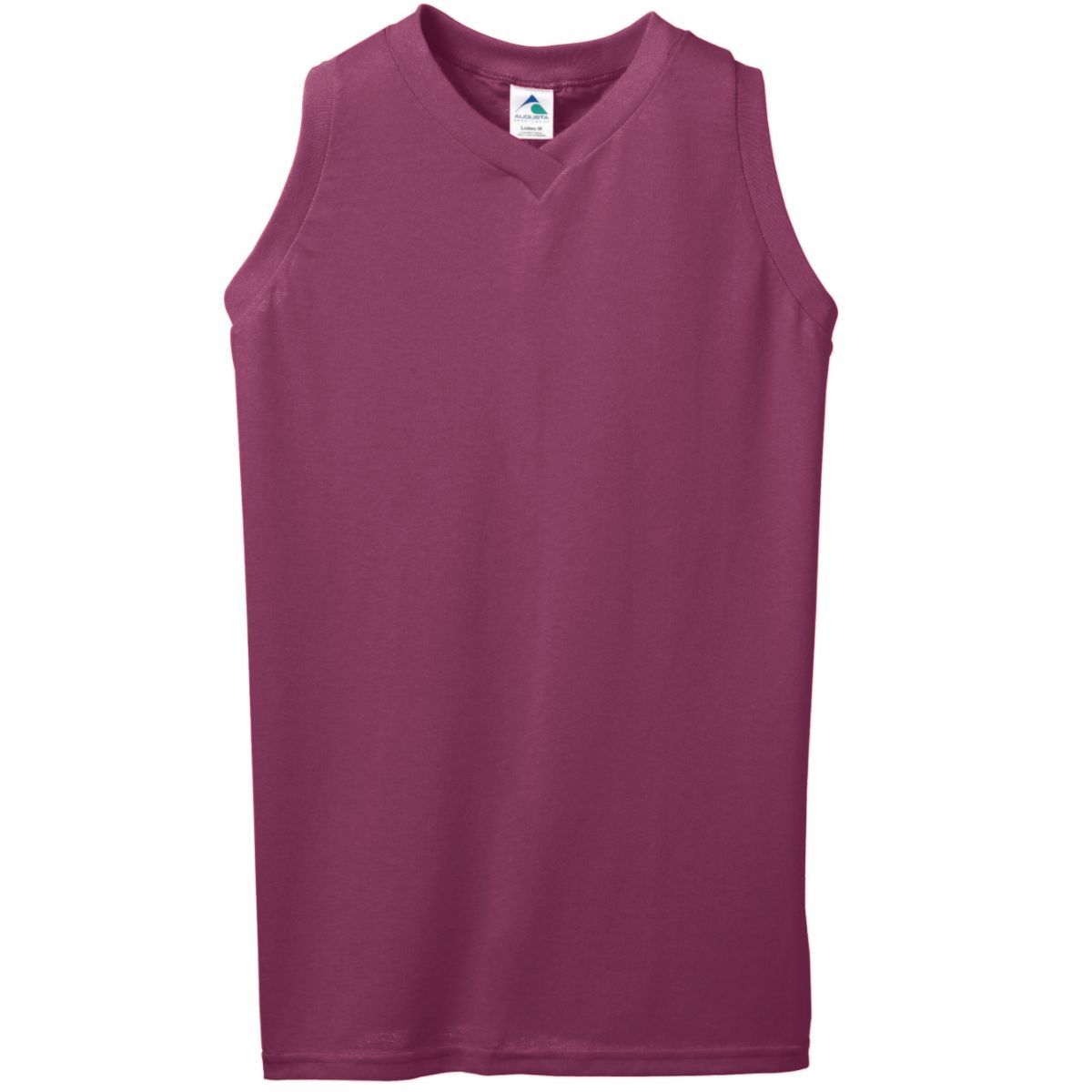 Ladies Sleeveless V-Neck Poly/Cotton Jersey 556