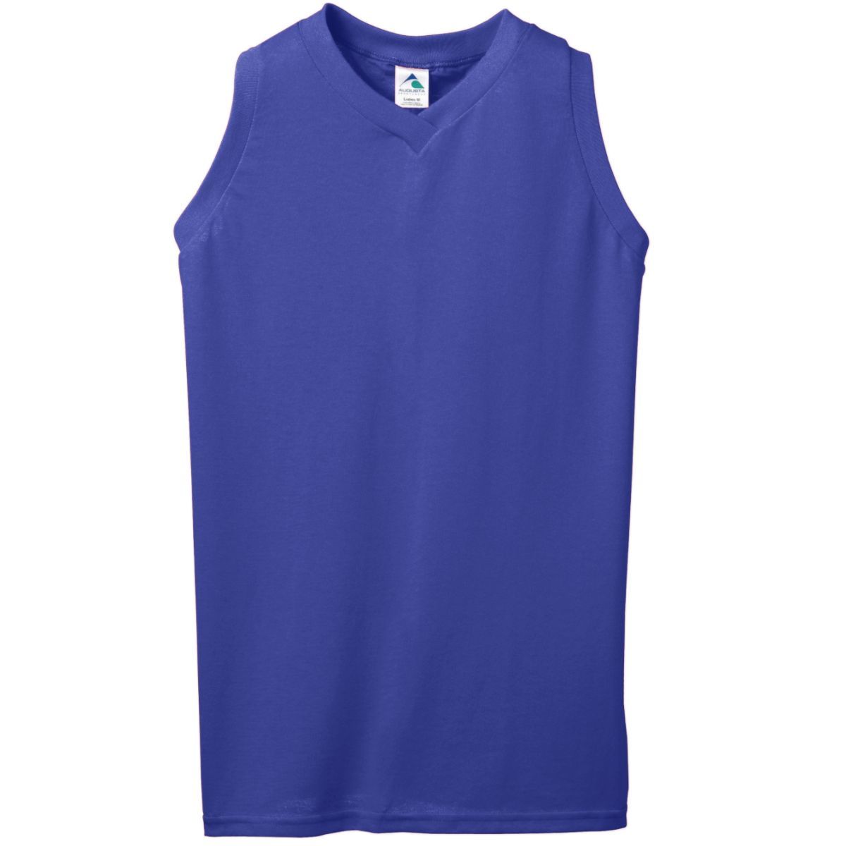 Ladies Sleeveless V-Neck Poly/Cotton Jersey 556