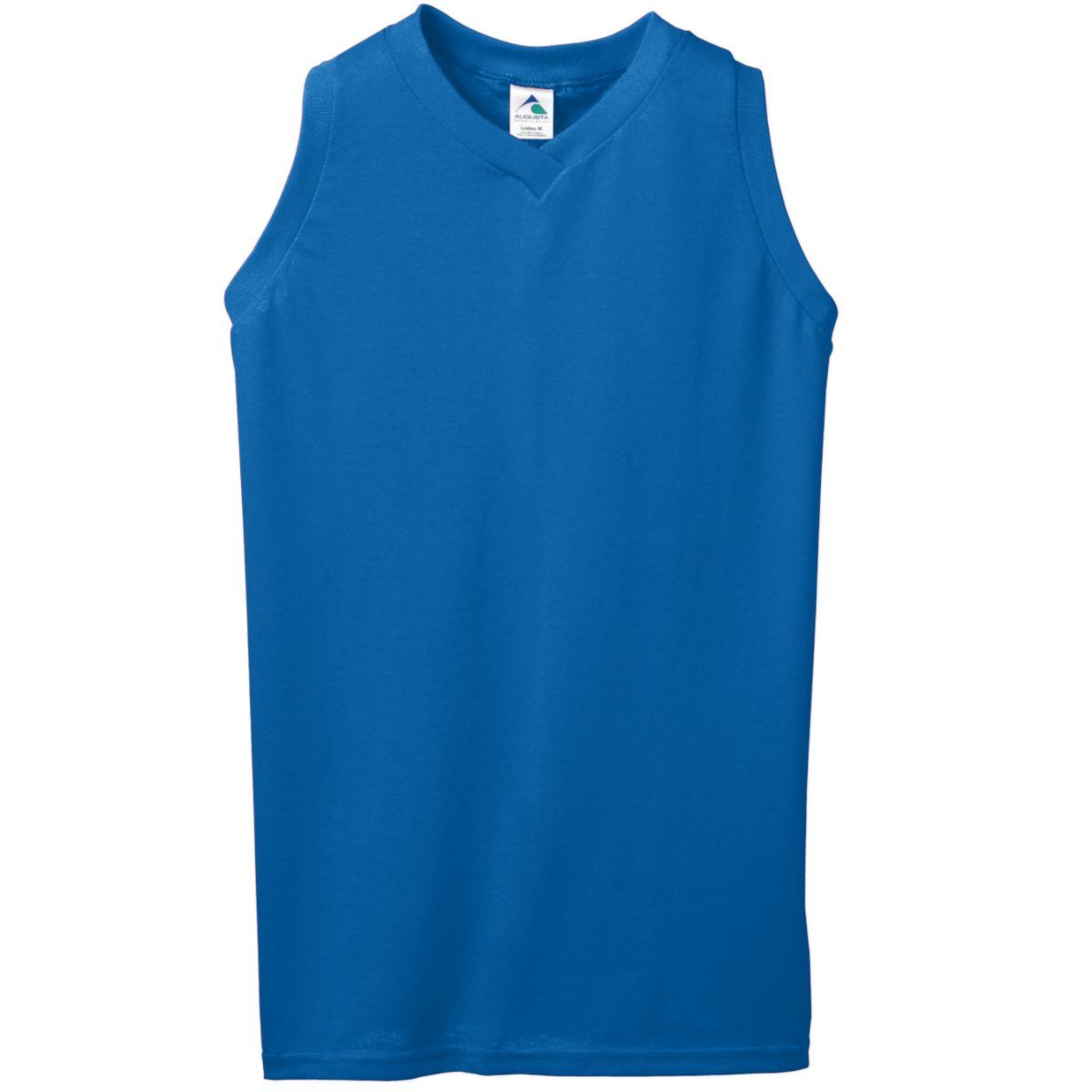 Ladies Sleeveless V-Neck Poly/Cotton Jersey 556