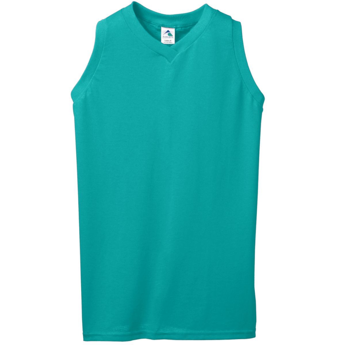 Ladies Sleeveless V-Neck Poly/Cotton Jersey 556