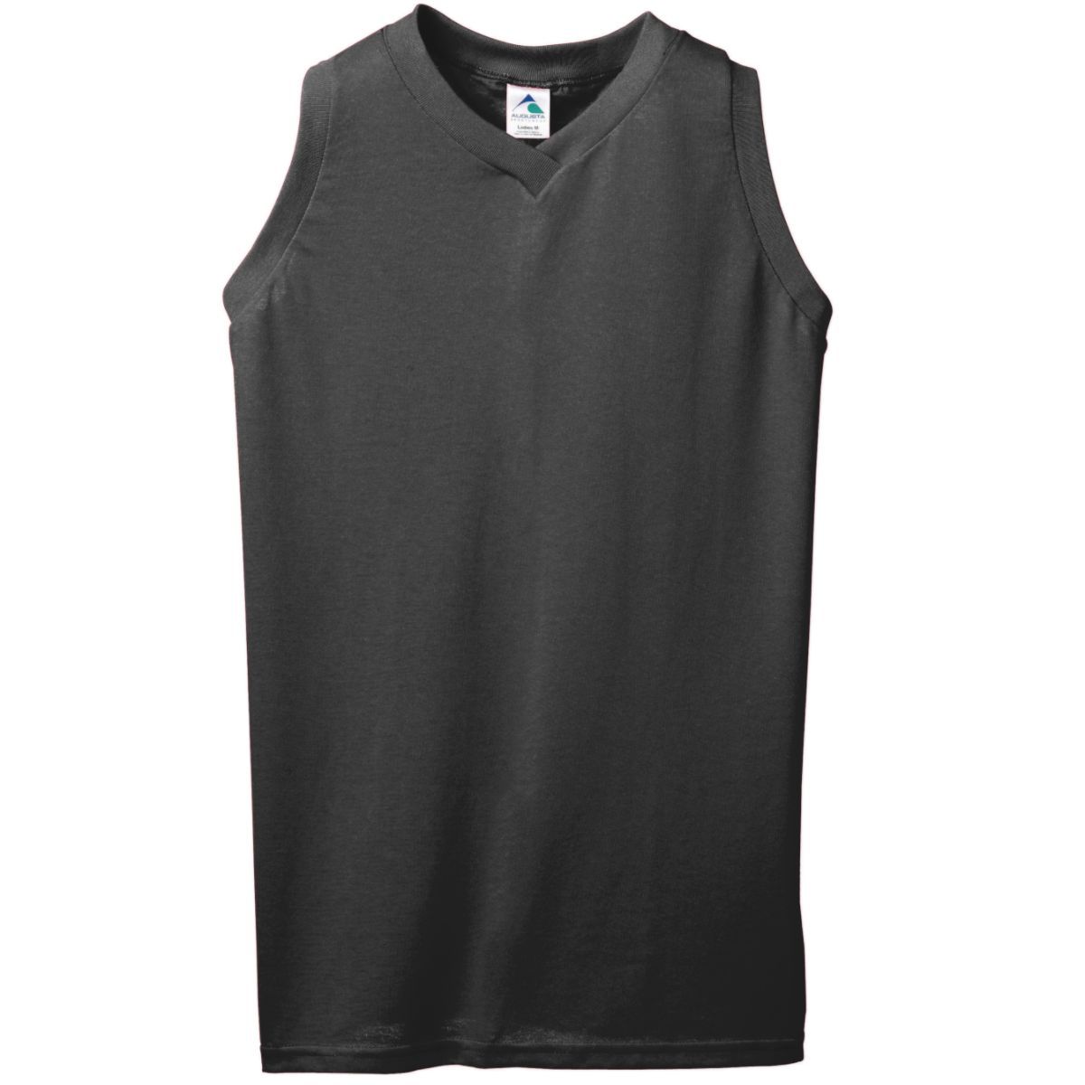 Ladies Sleeveless V-Neck Poly/Cotton Jersey 556