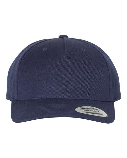 Yupoong Premium Five-Panel Curved Visor Snapback Cap 5789M