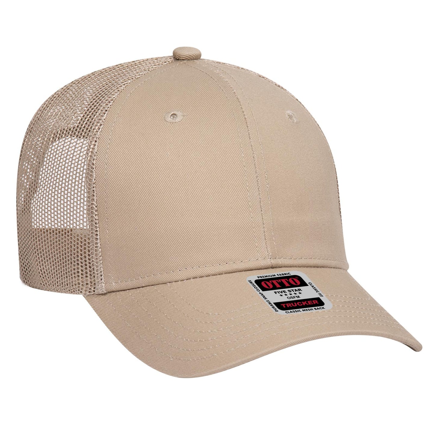 OTTO CAP 6 Panel Low Profile Mesh Back Trucker Hat