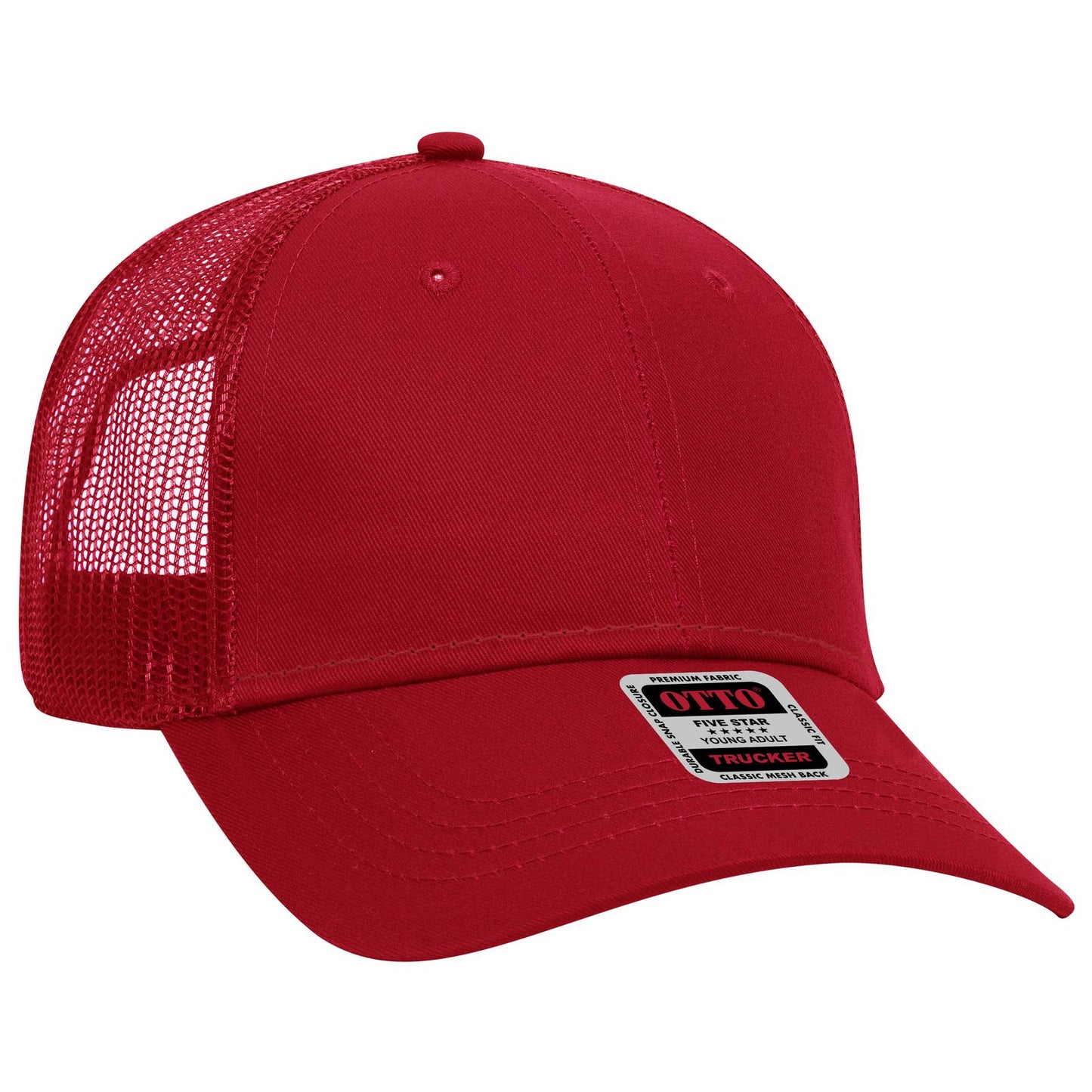 OTTO CAP 6 Panel Low Profile Mesh Back Trucker Hat