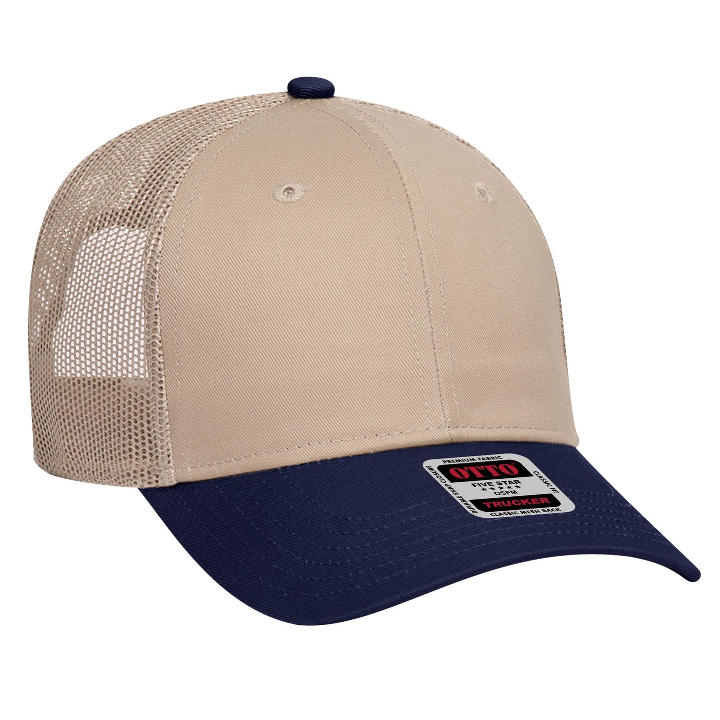 OTTO CAP 6 Panel Low Profile Mesh Back Trucker Hat