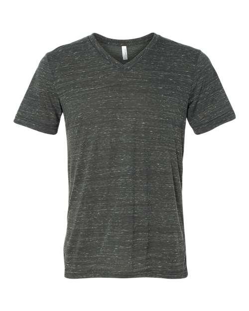 BELLA + CANVAS Textured Jersey V-Neck Tee 3655 - Dresses Max