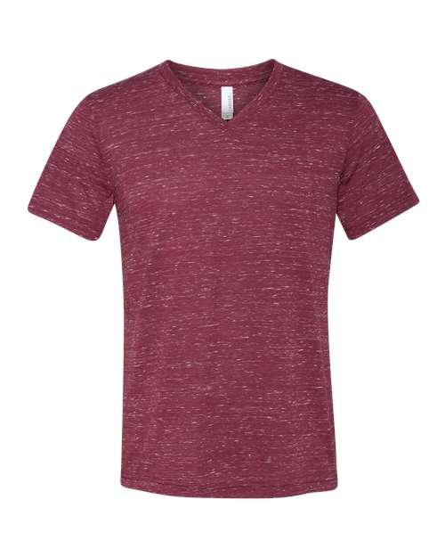 BELLA + CANVAS Textured Jersey V-Neck Tee 3655 - Dresses Max