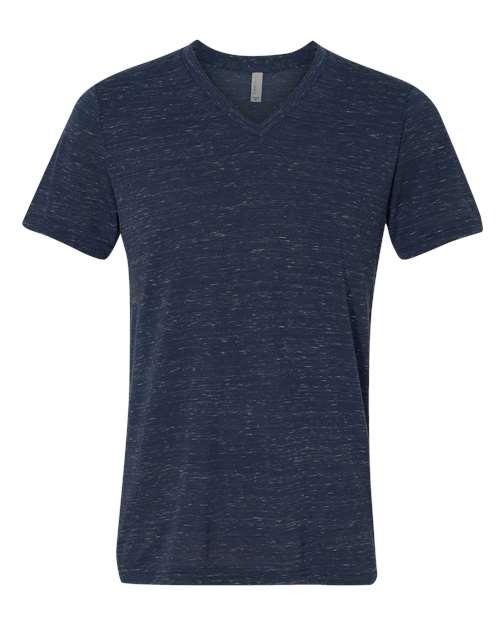 BELLA + CANVAS Textured Jersey V-Neck Tee 3655 - Dresses Max