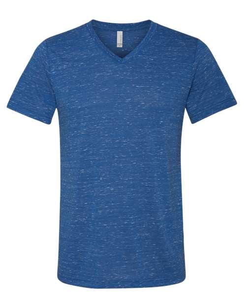 BELLA + CANVAS Textured Jersey V-Neck Tee 3655 - Dresses Max