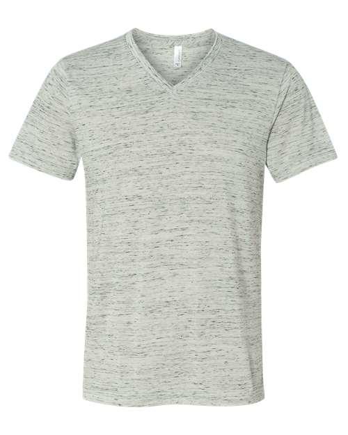 BELLA + CANVAS Textured Jersey V-Neck Tee 3655 - Dresses Max
