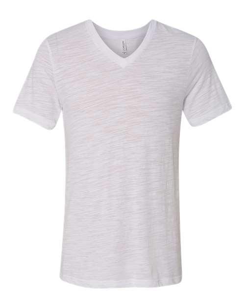 BELLA + CANVAS Textured Jersey V-Neck Tee 3655 - Dresses Max