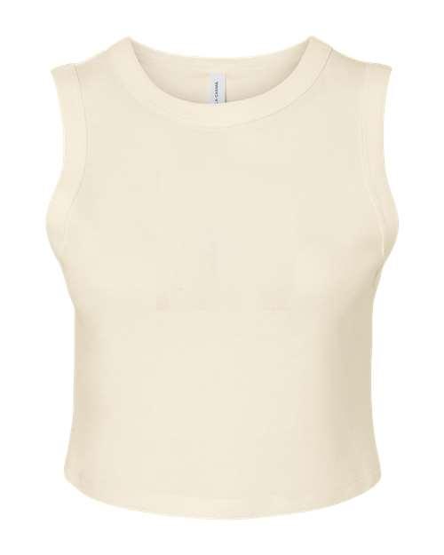 BELLA + CANVAS Women's Micro Rib Muscle Crop Tank 1013 - Dresses Max