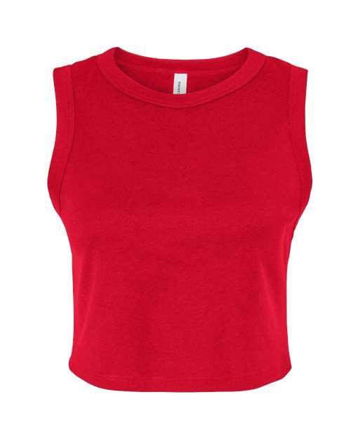 BELLA + CANVAS Women's Micro Rib Muscle Crop Tank 1013 - Dresses Max