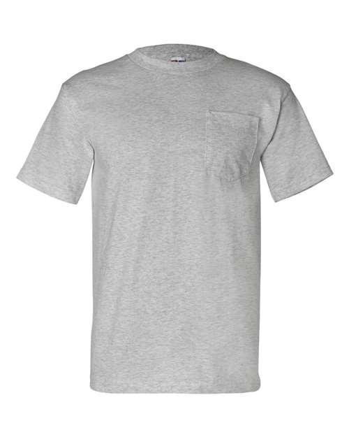 Bayside USA-Made T-Shirt with a Pocket 7100 - Dresses Max