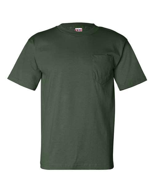 Bayside USA-Made T-Shirt with a Pocket 7100 - Dresses Max