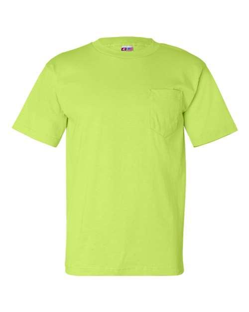 Bayside USA-Made T-Shirt with a Pocket 7100 - Dresses Max