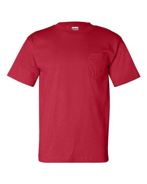 Bayside USA-Made T-Shirt with a Pocket 7100 - Dresses Max