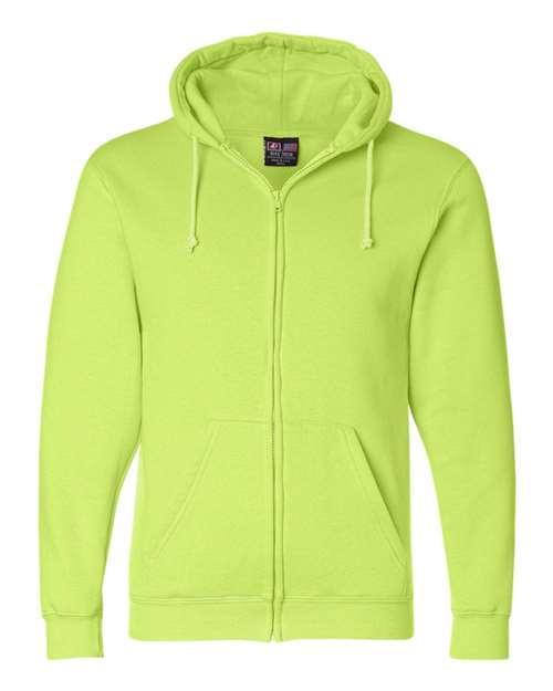 Bayside USA-Made Full-Zip Hooded Sweatshirt 900 - Dresses Max