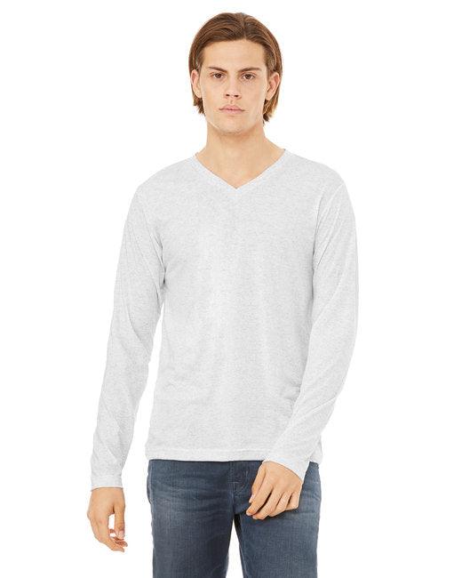 Bella + Canvas Unisex Jersey Long-Sleeve V-Neck T-Shirt 3425 - Dresses Max