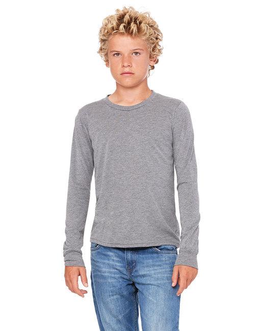 Bella + Canvas Youth Jersey Long-Sleeve T-Shirt 3501Y - Dresses Max