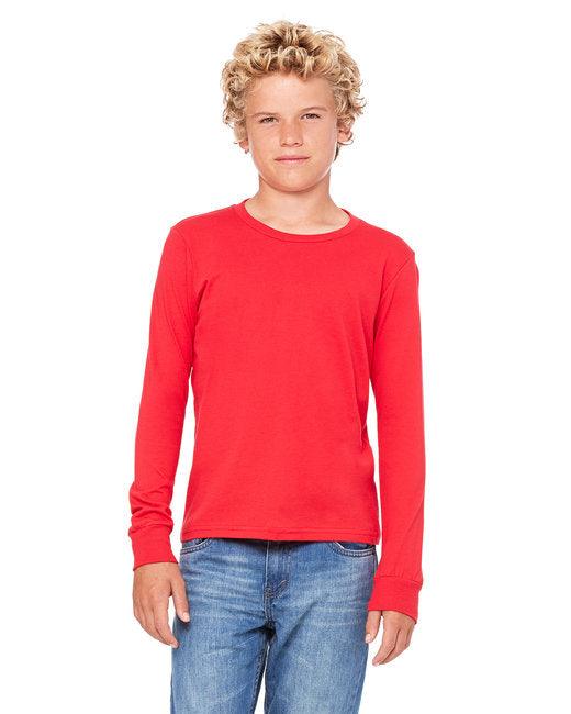 Bella + Canvas Youth Jersey Long-Sleeve T-Shirt 3501Y - Dresses Max