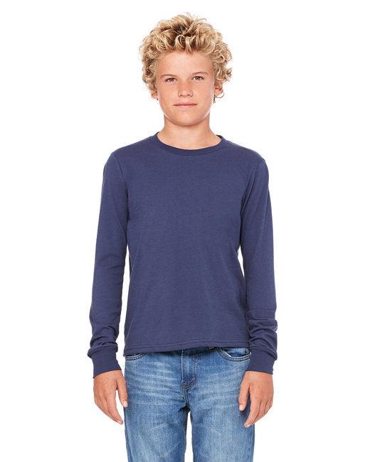 Bella + Canvas Youth Jersey Long-Sleeve T-Shirt 3501Y - Dresses Max
