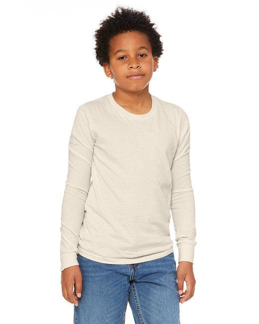 Bella + Canvas Youth Jersey Long-Sleeve T-Shirt 3501Y - Dresses Max