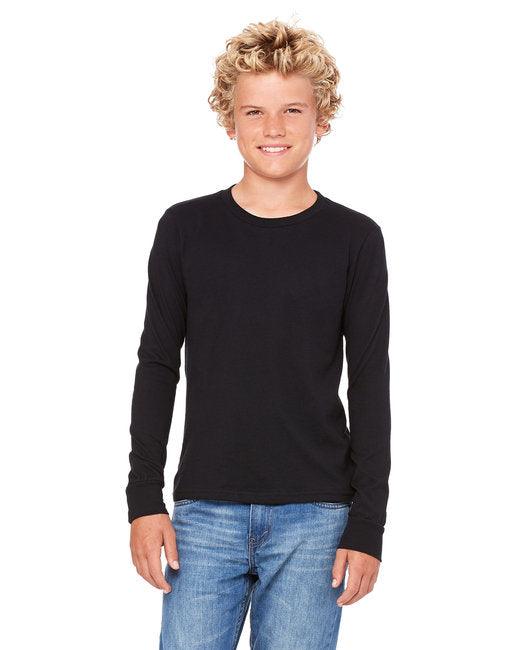 Bella + Canvas Youth Jersey Long-Sleeve T-Shirt 3501Y - Dresses Max