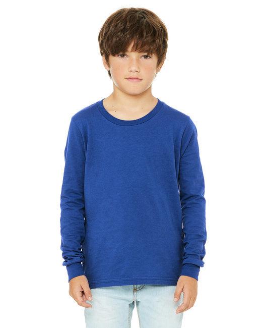 Bella + Canvas Youth Jersey Long-Sleeve T-Shirt 3501Y - Dresses Max