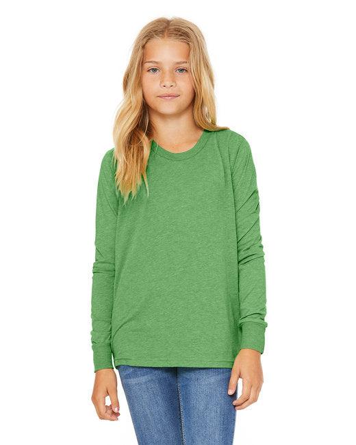 Bella + Canvas Youth Jersey Long-Sleeve T-Shirt 3501Y - Dresses Max