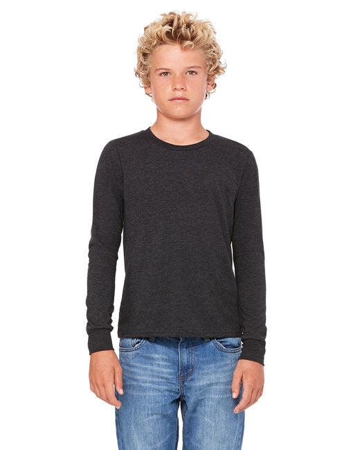 Bella + Canvas Youth Jersey Long-Sleeve T-Shirt 3501Y - Dresses Max