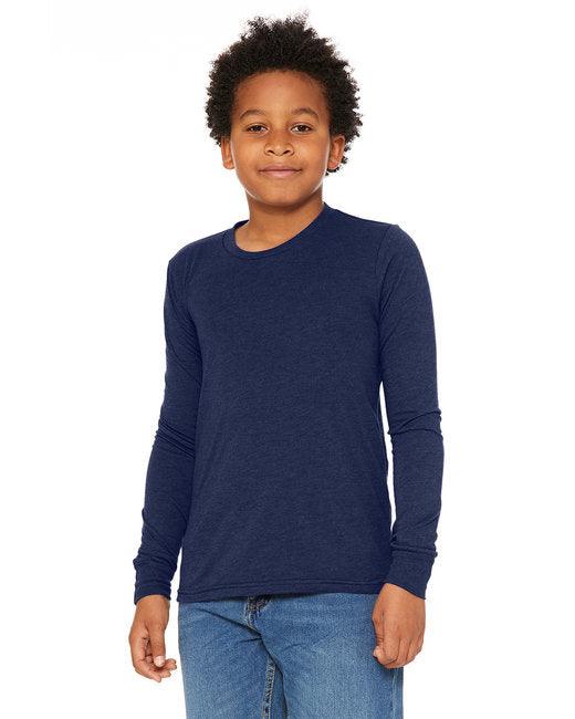 Bella + Canvas Youth Jersey Long-Sleeve T-Shirt 3501Y - Dresses Max
