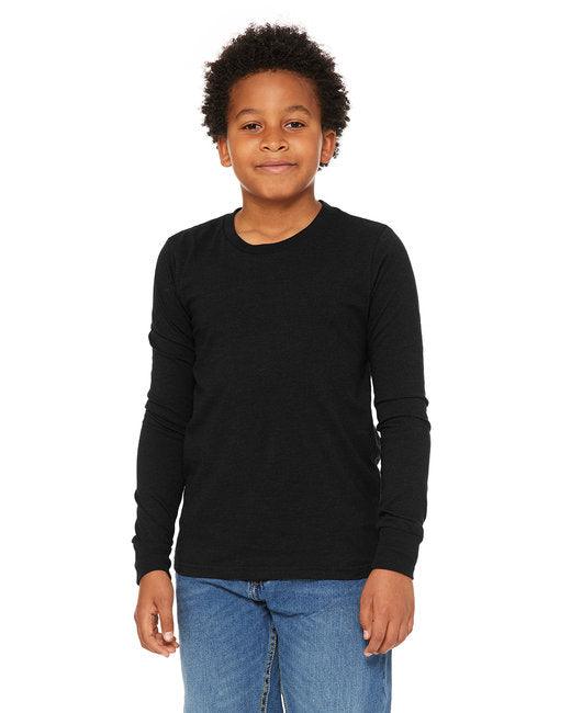 Bella + Canvas Youth Jersey Long-Sleeve T-Shirt 3501Y - Dresses Max