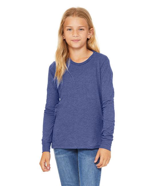 Bella + Canvas Youth Jersey Long-Sleeve T-Shirt 3501Y - Dresses Max