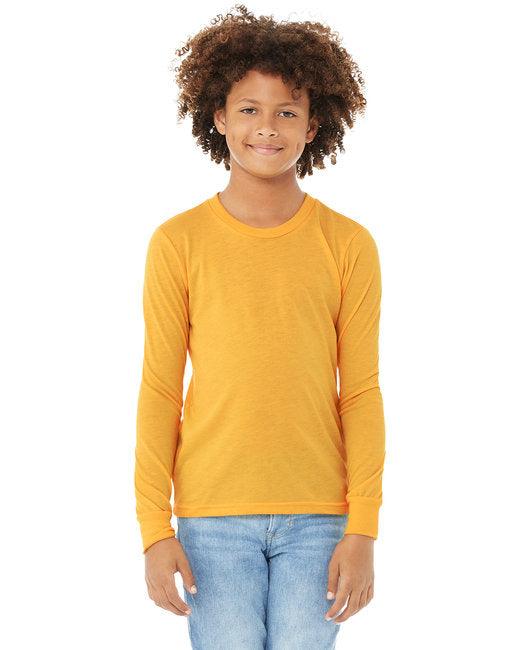 Bella + Canvas Youth Jersey Long-Sleeve T-Shirt 3501Y - Dresses Max
