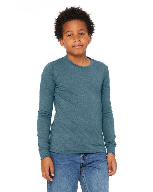 Bella + Canvas Youth Jersey Long-Sleeve T-Shirt 3501Y - Dresses Max