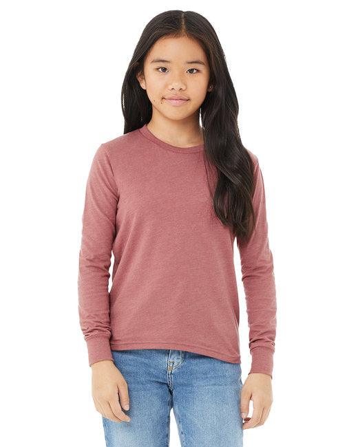 Bella + Canvas Youth Jersey Long-Sleeve T-Shirt 3501Y - Dresses Max