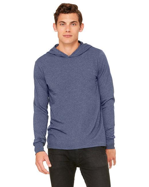 Bella + Canvas Unisex Jersey Long-Sleeve Hoodie 3512 - Dresses Max