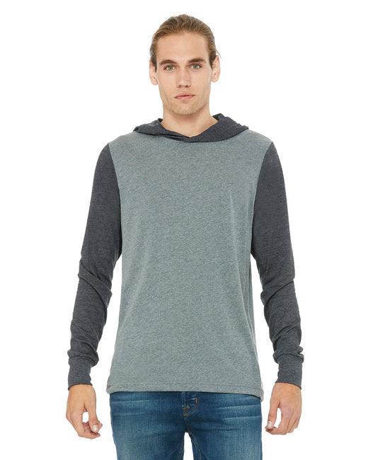 Bella + Canvas Unisex Jersey Long-Sleeve Hoodie 3512 - Dresses Max