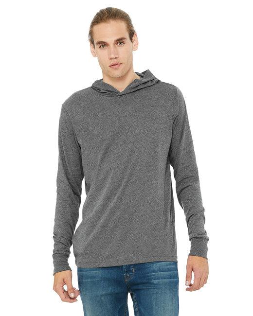 Bella + Canvas Unisex Jersey Long-Sleeve Hoodie 3512 - Dresses Max