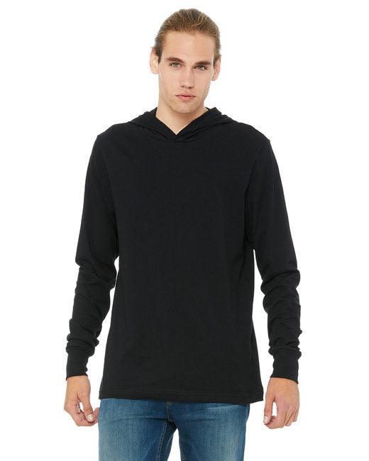 Bella + Canvas Unisex Jersey Long-Sleeve Hoodie 3512 - Dresses Max